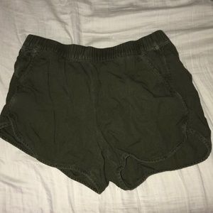 Madewell soft green shorts